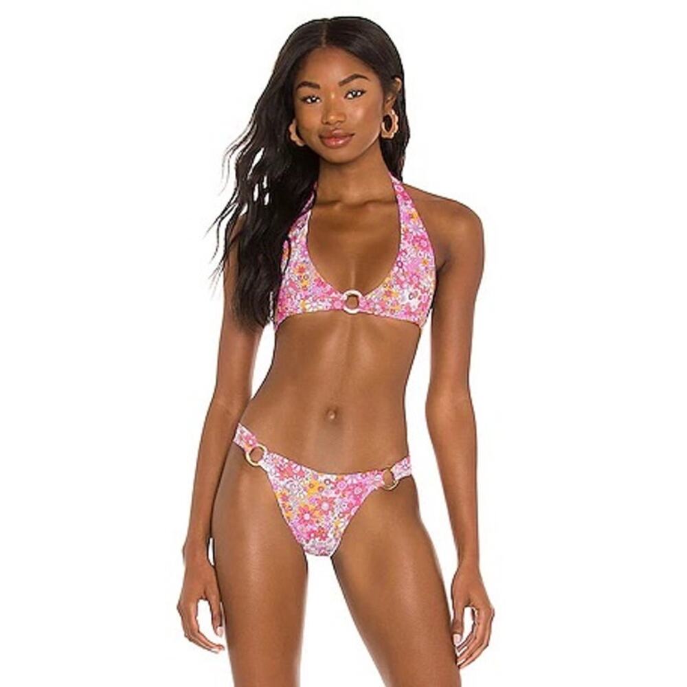 Frankies Bikinis Sweet Pea Bikini Swimming Suit Eden Top And Bottom Floral XS